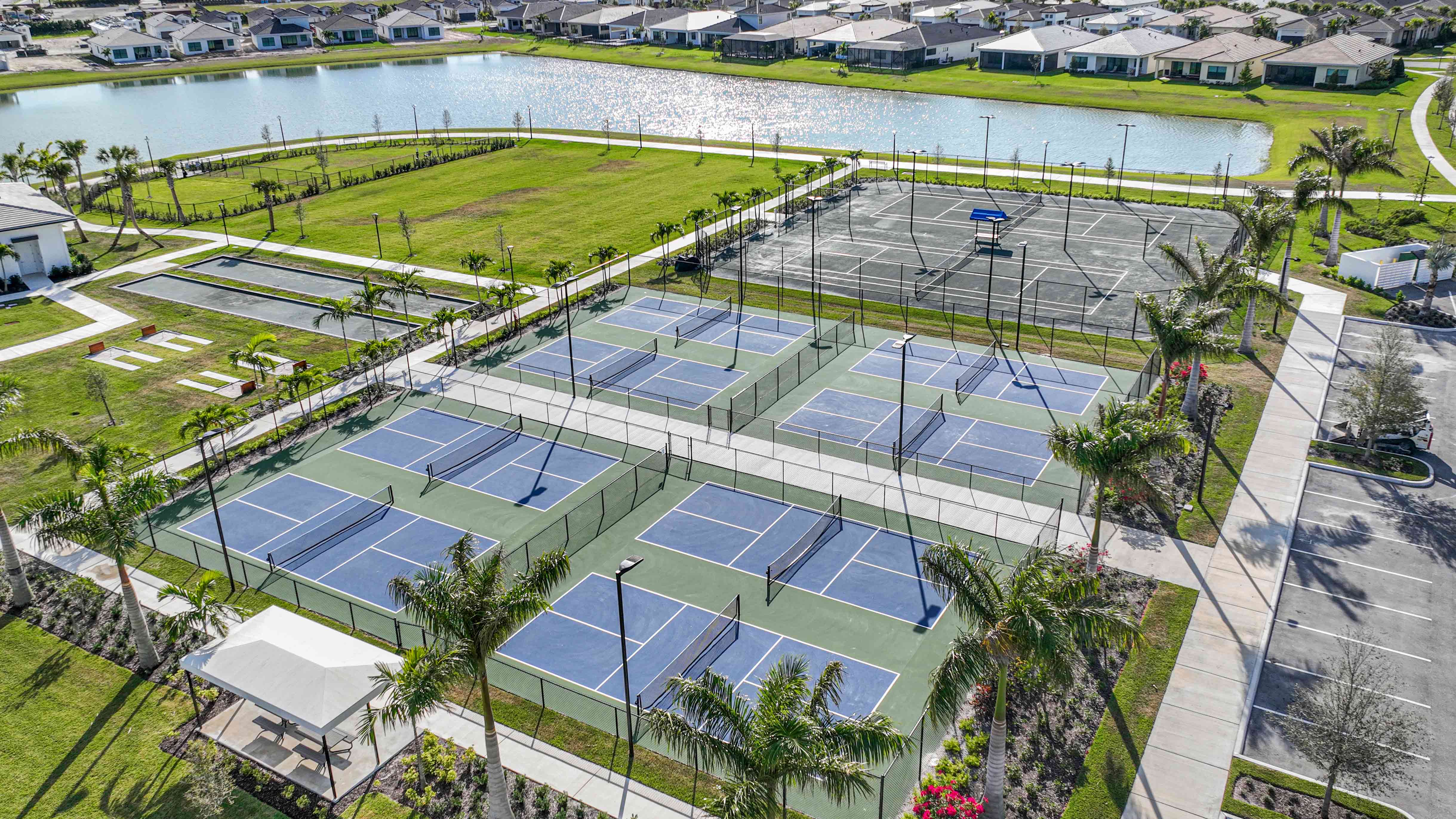 Eight dedicated pickleball courts at Cresswind Palm Beach