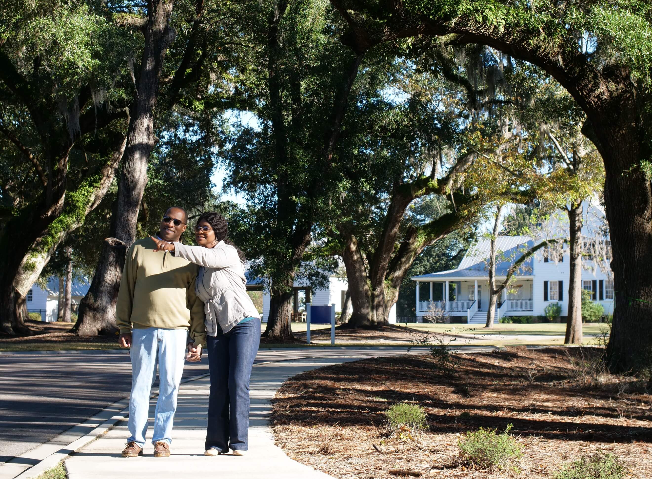 Strolling along Hundred Oaks at The Ponds in Summerville
