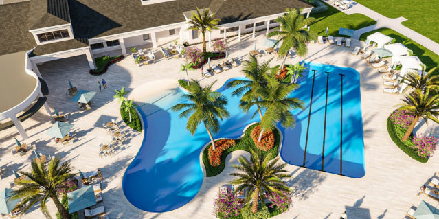 Artist Rendering of Resort-Style Pool