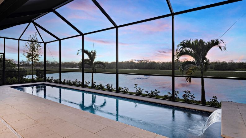 Outdoor living at Woodland Preserve in Parrish Florida