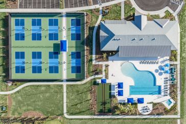 Award-winning amenity center at Woodland Preserve by Kolter Homes