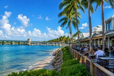 Waterfront dining and coastal lifestyle near Stuart Florida
