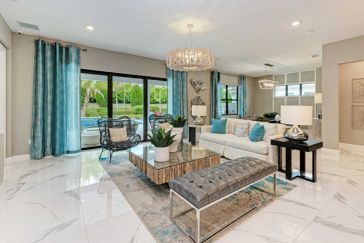 Interior of Coastal Collection model home