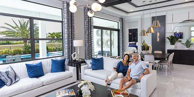 Couple Sitting on Couch
