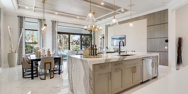 Julia Model Home - Island Kitchen