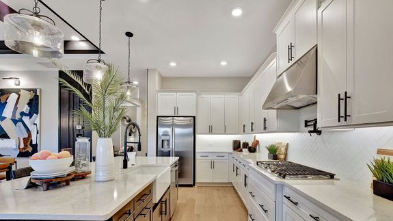 Wine & Dine in an Island Kitchen