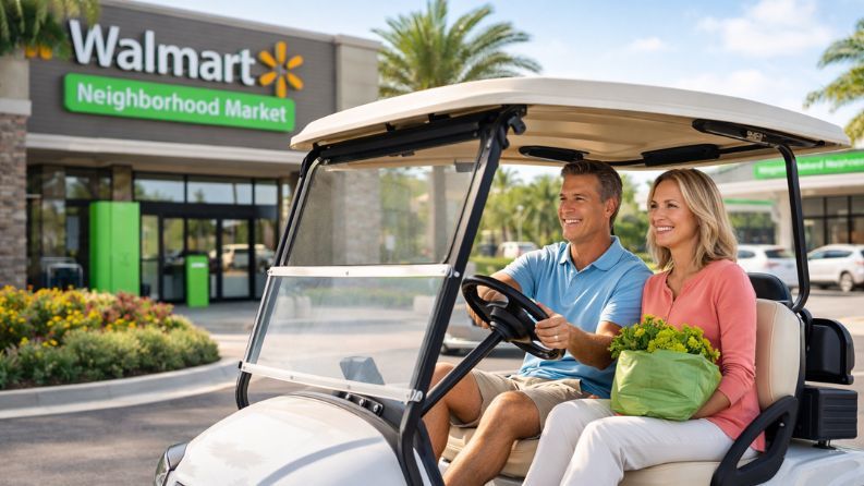 Golf cart lifestyle at Cresswind Hammock Oaks