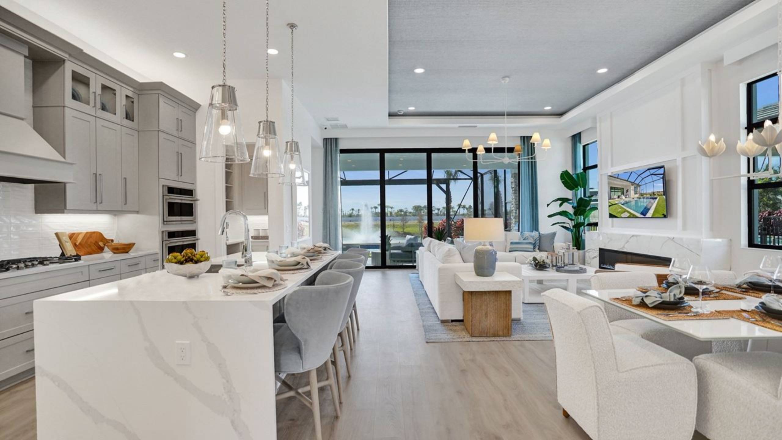 Indoor and outdoor living space at Artistry Wellington