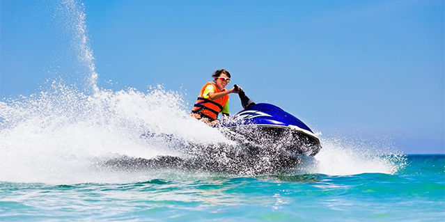 Jet skiing
