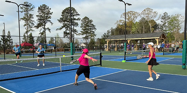 Doubles Pickleball Match