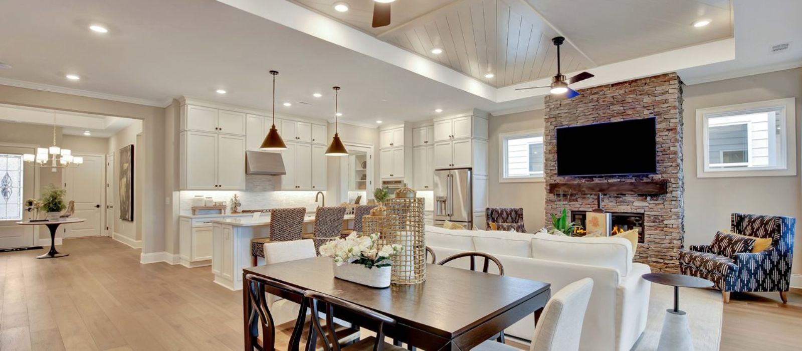 Model home interior at Cresswind Fort Mill