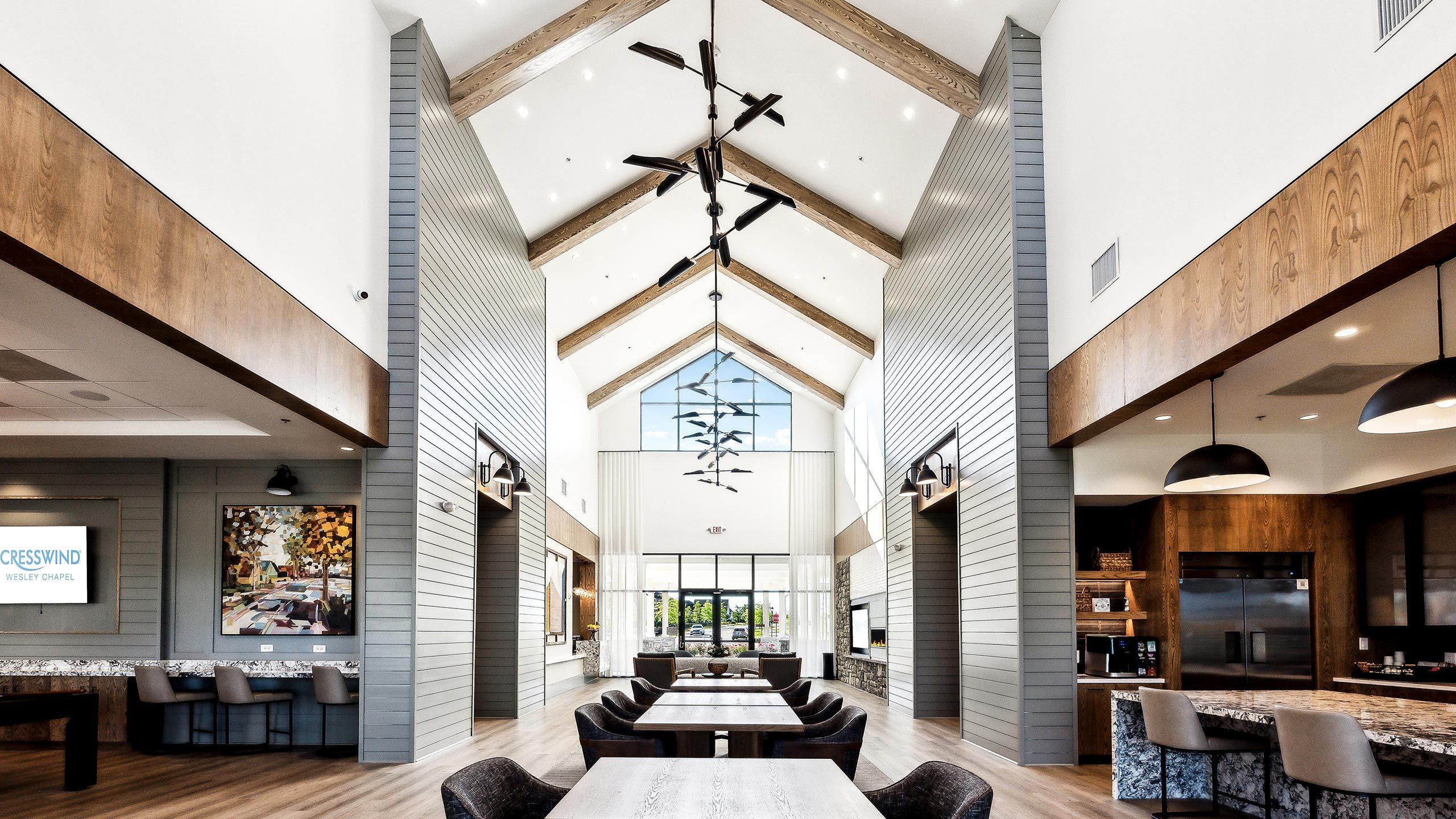 Community clubhouse interior