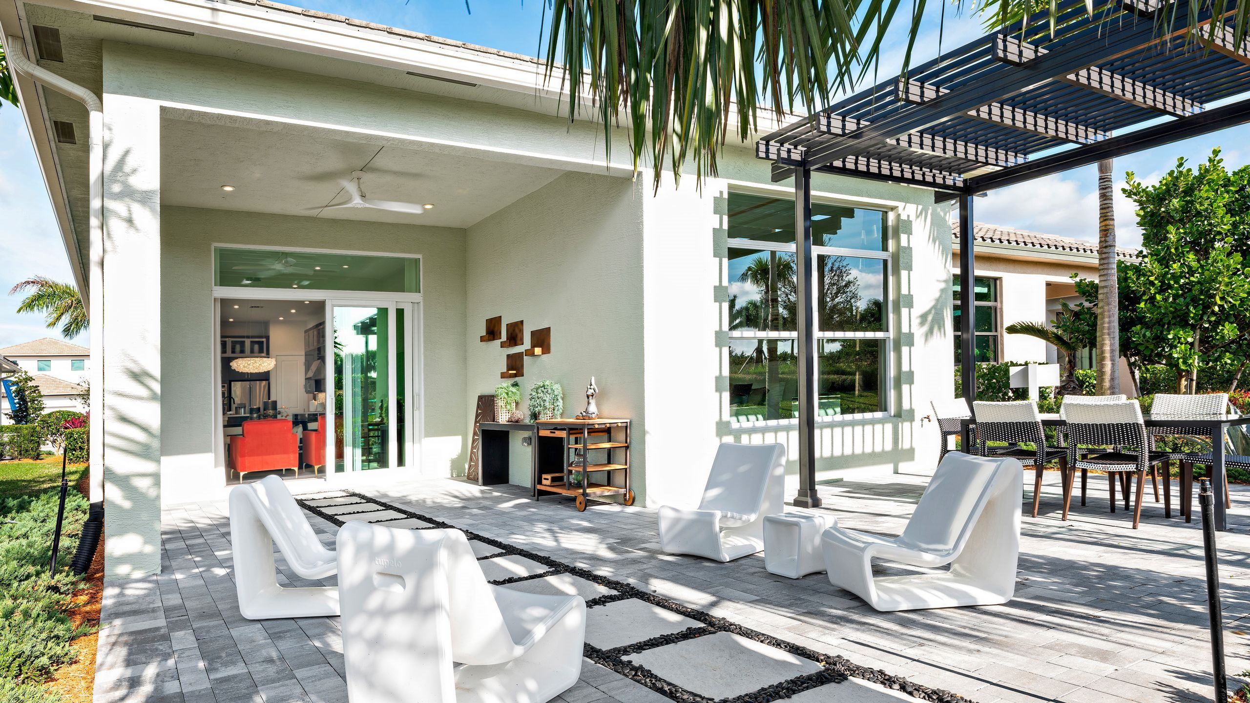 Scenic homes and amenities at Rivella in Port St. Lucie, Florida