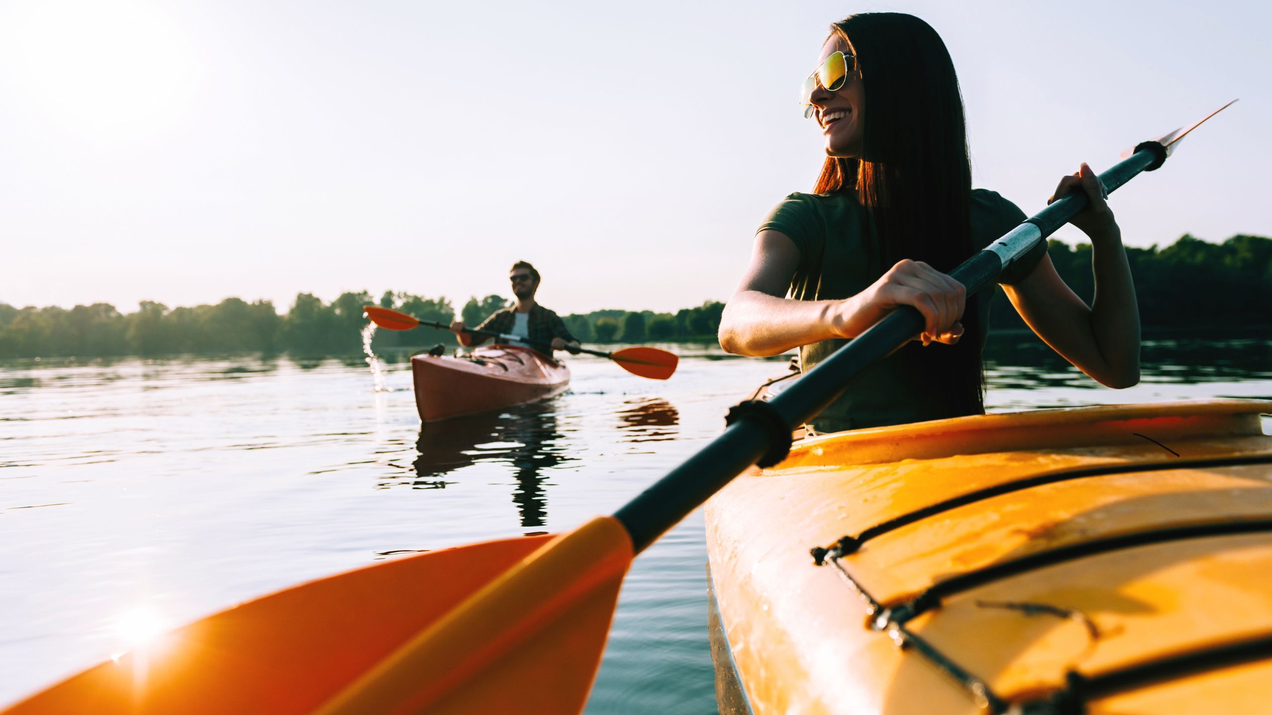 Kayaking at nearby beaches and parks
