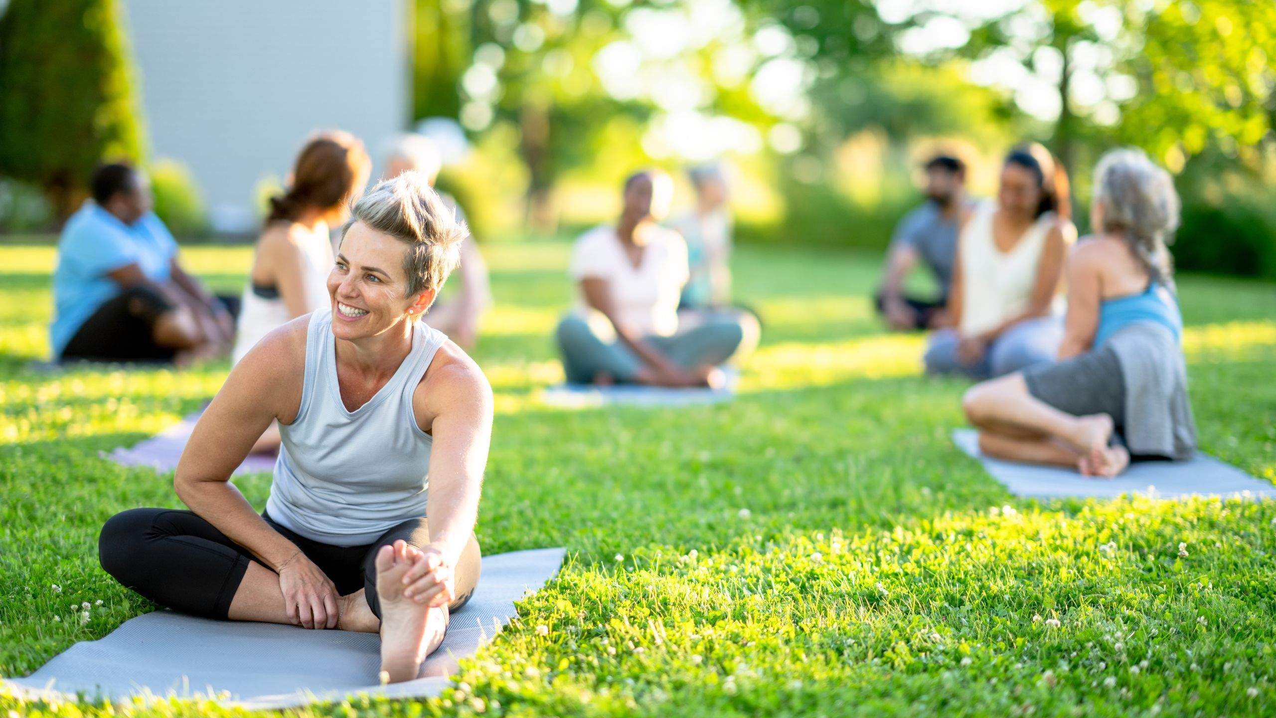 Neighbors gathered for a community event at The Ponds