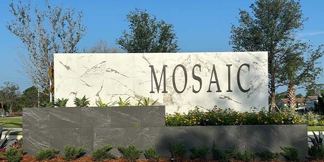 Mosaic Sign Entrance