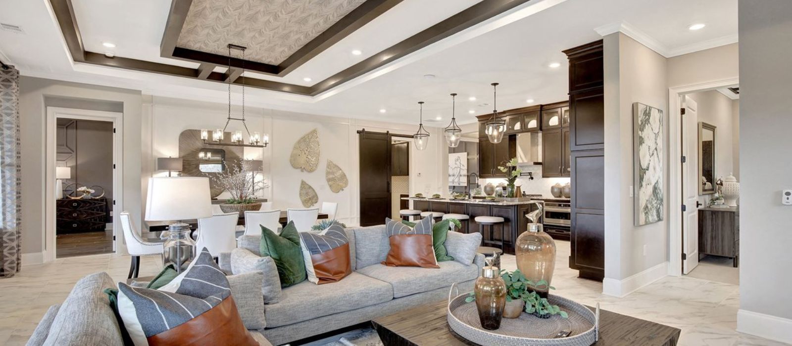Kitchen and living space at Cresswind Fort Mill