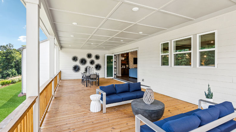Private backyards at Cresswind at Spring Haven