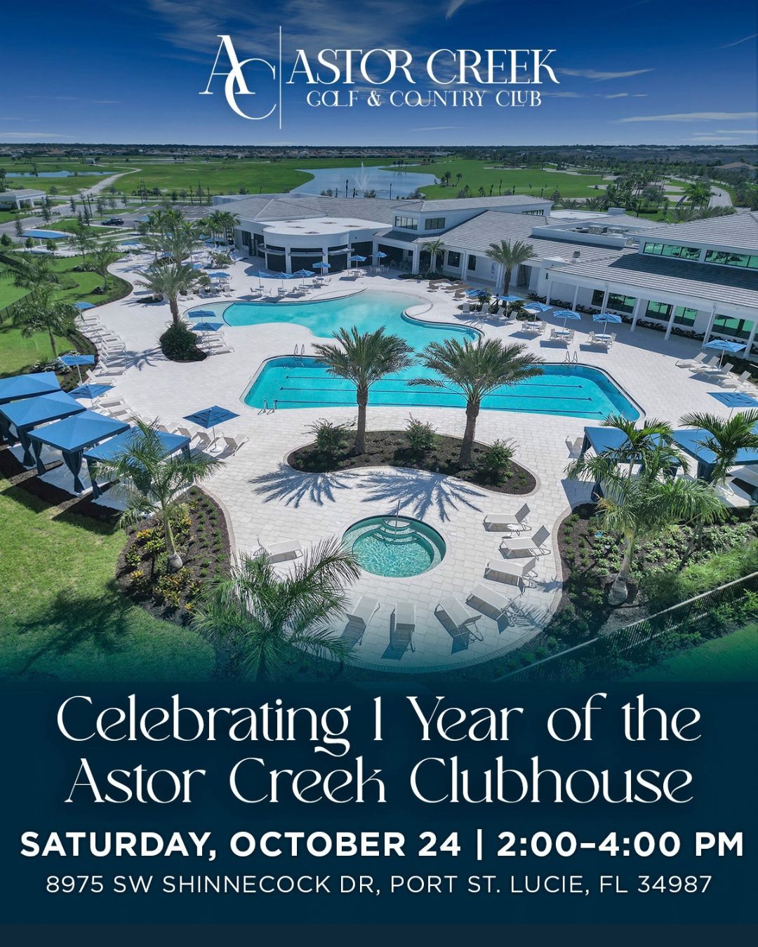Clubhouse lounge restaurant and gathering spaces at Astor Creek Golf and Country Club