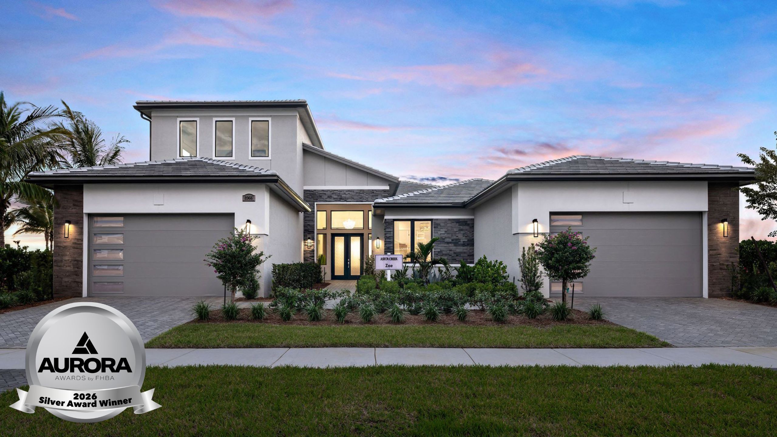 Zara award-winning home design at Astor Creek Golf and Country Club in Port St. Lucie Florida