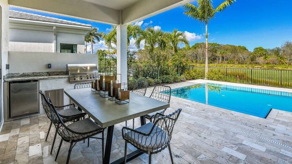 Degas Model Covered Lanai with Summer Kitchen