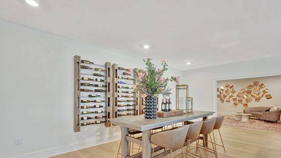 Wine Wall & Entertainment Spaces | Daylight Basement