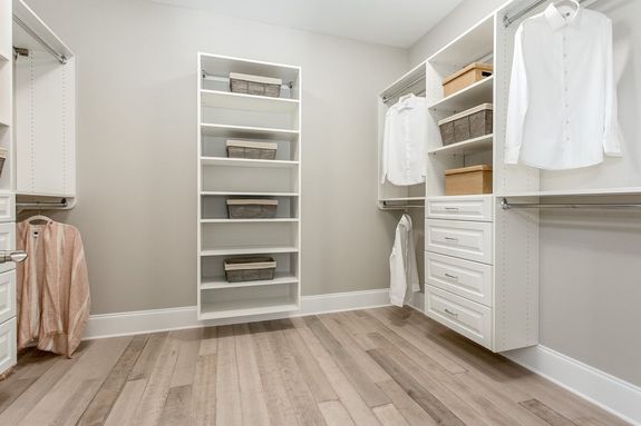 hazel model home walk in closet