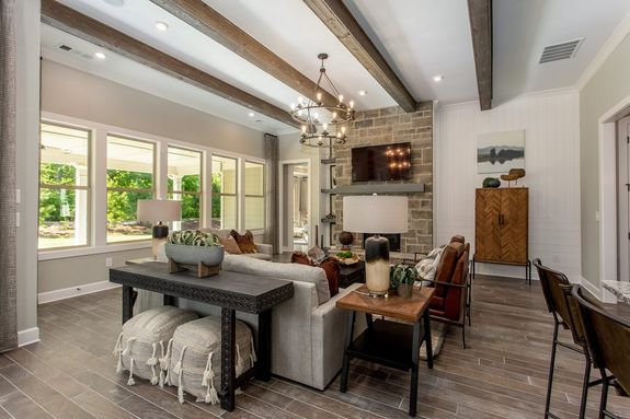 maple model home great room