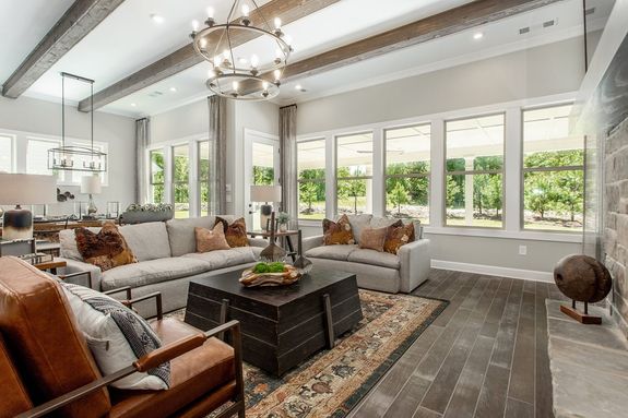maple model home great room