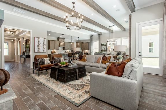 maple model home great room