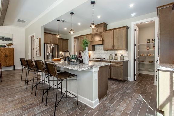 maple model home kitchen
