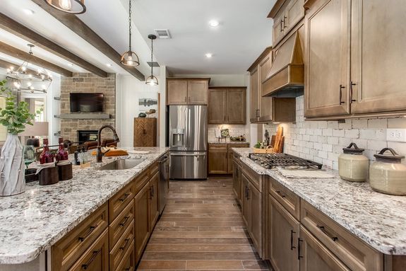 maple model home kitchen