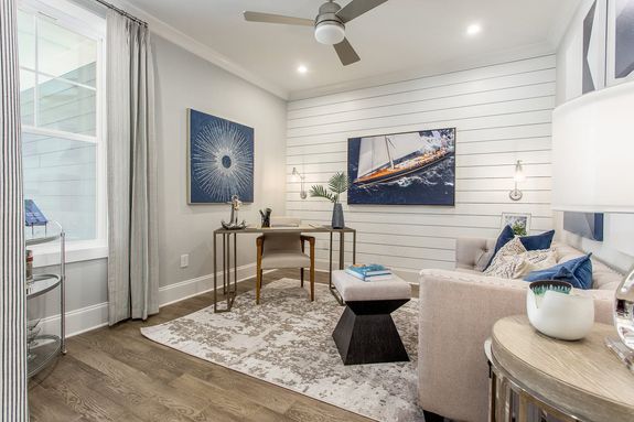 poplar model home den