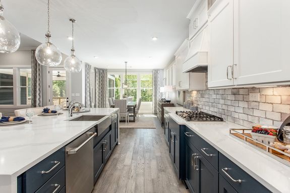 poplar model home kitchen