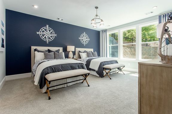 Poplar Model Finished Basement Bedroom