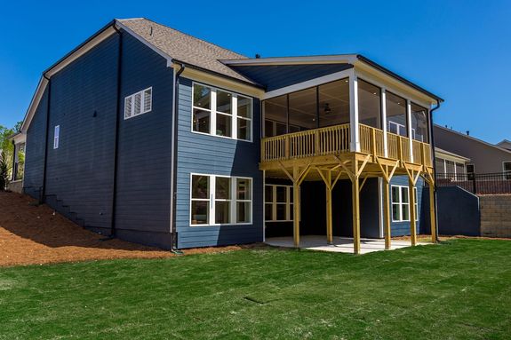 Poplar Model Rear Exterior with Covered Porch
