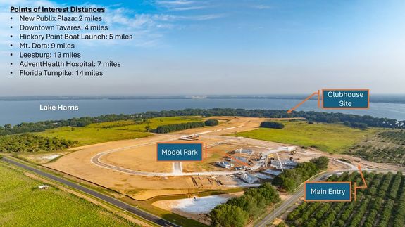 Cresswind at Lake Harris is 15 minutes from Mt. Dora with 55+ new homes near Orlando